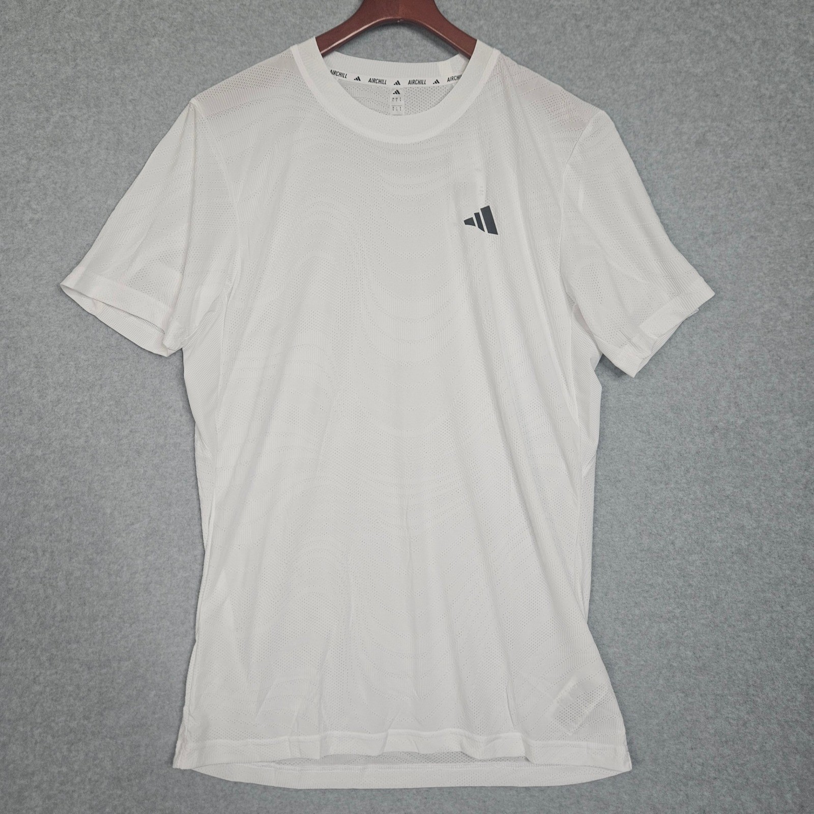 Adidas Freelift Tee Pro AirChill Tennis Shirt White Mens Size Large New JG1120 gallery