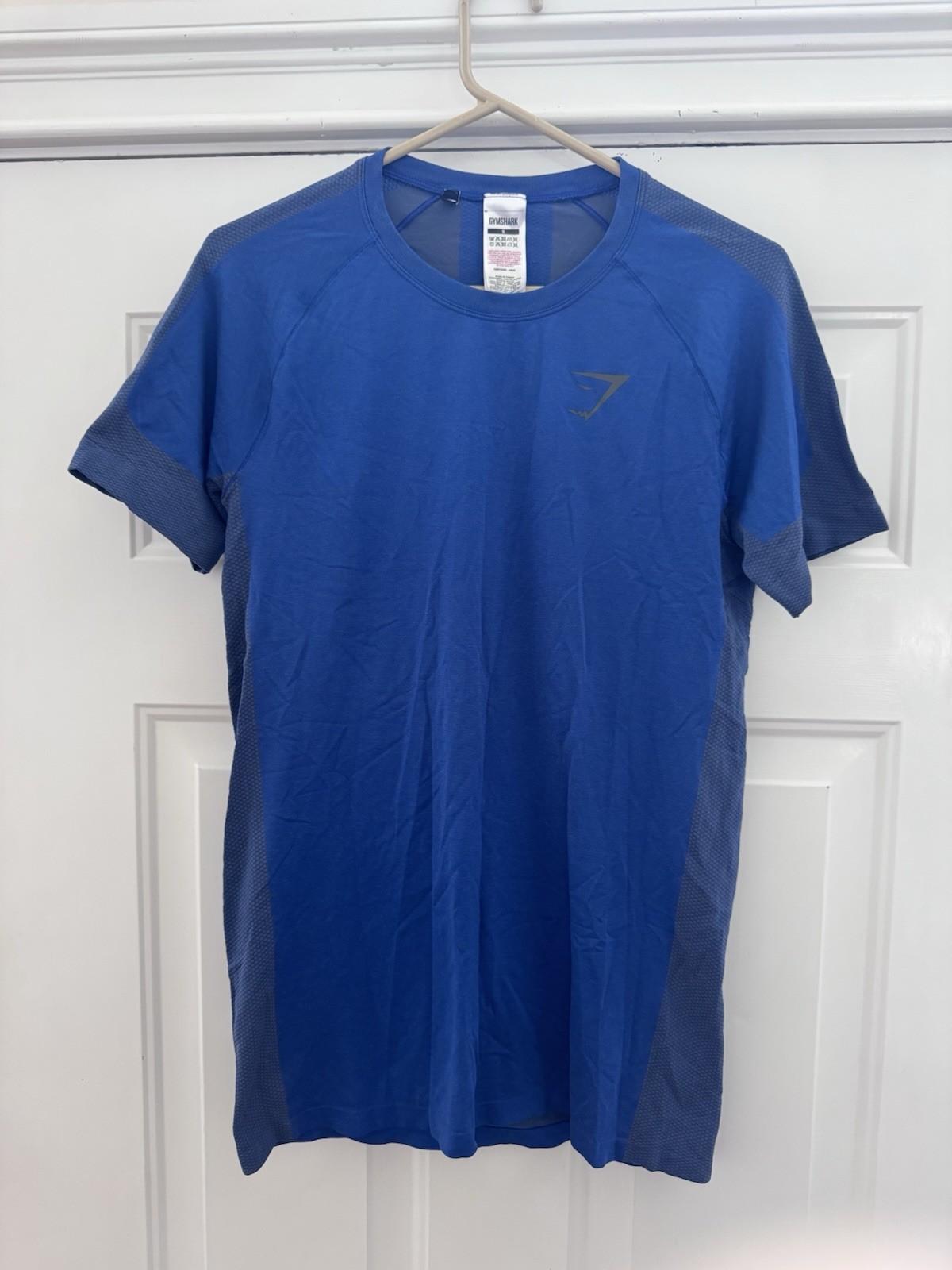 Rare OG Gymshark Seamless Navy Blue training top Size S short sleeve gallery