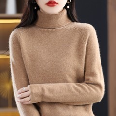 Autumn Winter Turtle Neck Sweaters Slim Fit Warm Kitting Sweaters Basic Knitwear
