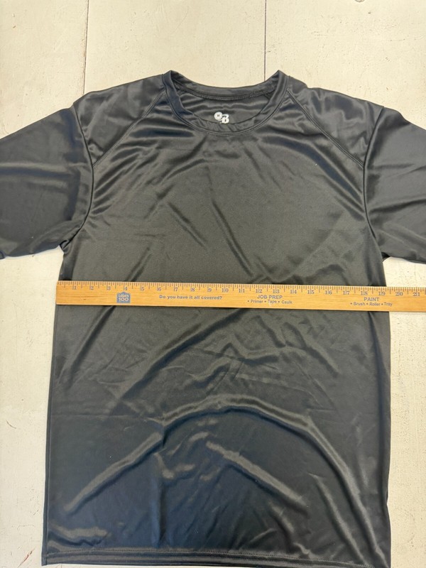 Badger Sport Solid Black Athletic Short Sleeve T Shirt Mens Size Medium gallery