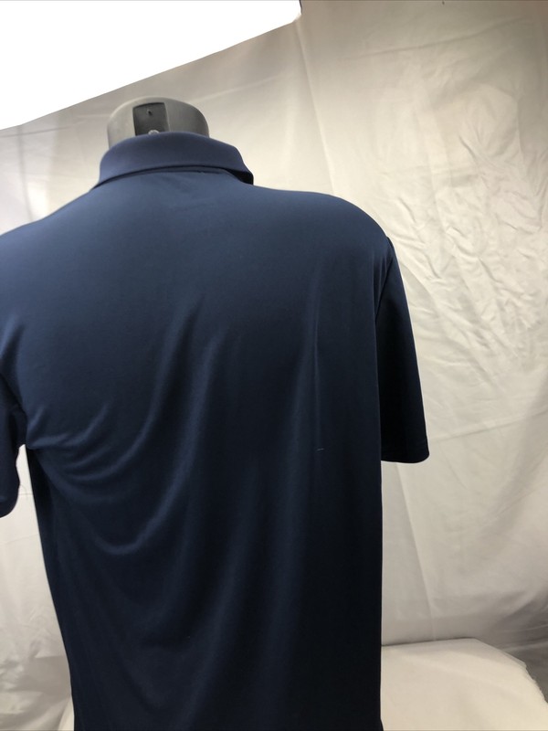 adidas Men's Performance Logo Navy Solid Golf Polo UPF 50 Med Redmond Ridge Oki gallery