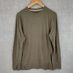 Hylete Shirt Mens Small Quad Blend Stretch Activewear Pullover Long Sleeve Silky