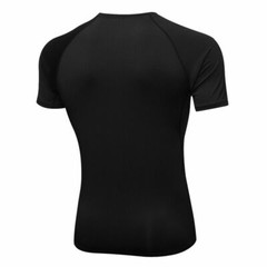Men’s Short Sleeve T-shirt Sports Compression Tight Fitness Base Layer Gym Top