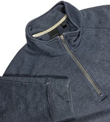 Dunning Golf Mens Size L 1/4 Zip Pullover Long Sleeve Sweatshirt BLUE