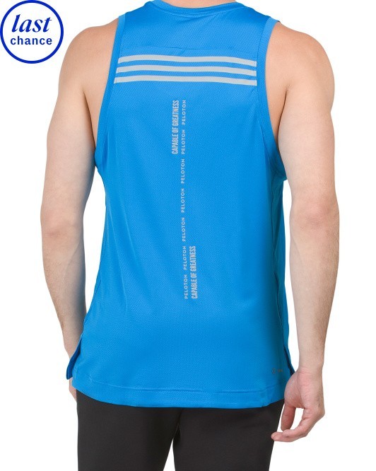 Peloton Adidas Collaboration Men's Tank Top, Blue, Large New! Retail $50 gallery