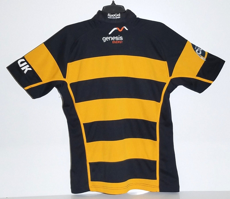 Men's Vintage Kooga Taranaki RFU Short Sleeve Rugby Jersey Size XL gallery