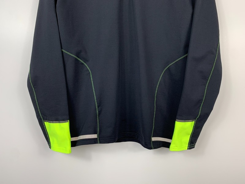 Mens Gore Runnig Wear Hafl Zip Long Sleeve Pullover Black Size M gallery