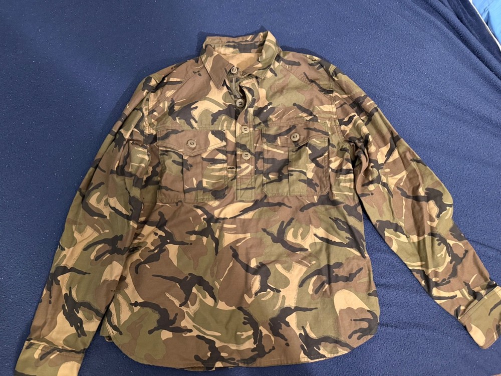 “Prototype” triple aight design ripstop shirt true medium size woodland camo