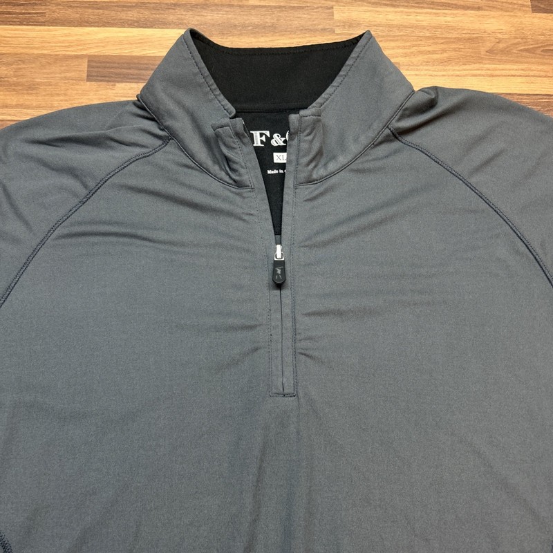 Fairway & Greene 1/4 Zip Mens XL Dark Gray F&G Golf Pullover Long Sleeve gallery