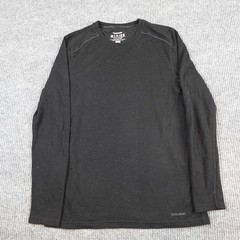 Terramar Woolskins Shirt Mens Large Black Merino Wool Long Sleeve Base Layer