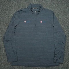 Travis Mathew Pullover Mens Large Blue Havasu 2.0 Quarter Zip NE Pickleball Club