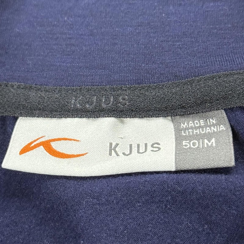 KJUS Pullover Mens Medium Blue Trace 1/2 Zip Golf Performance Top Plover eee gallery