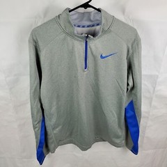 Nike Pullover Men’s L Gray Therma Fit 1/4 Zip Dri-Fit Mock Athletic 715199-063