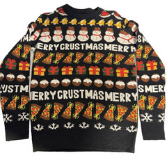 H & M Yolo Christmas Sweater Presents Small Loose Fit