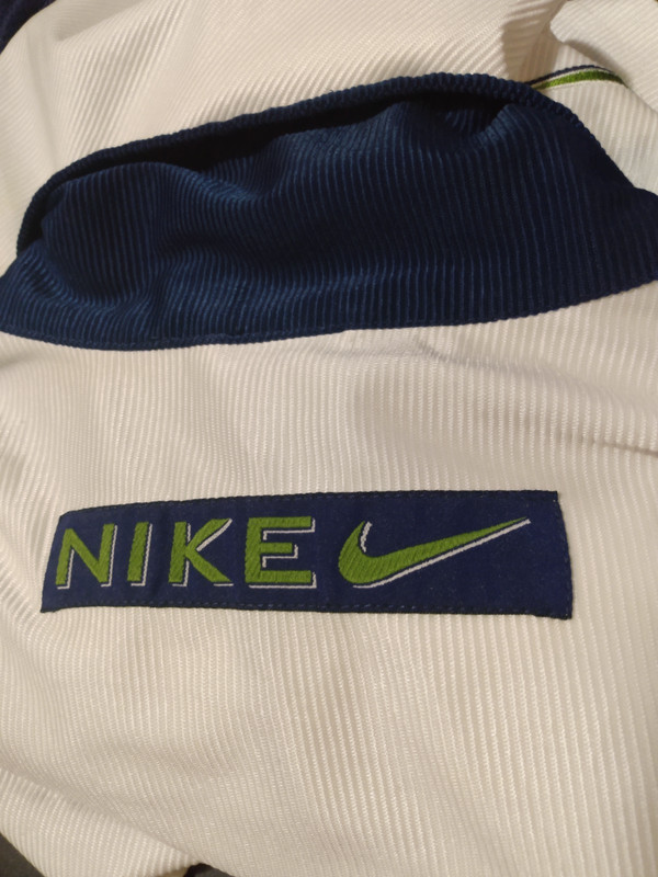 Vintage 90s Nike 1/2 Zip Shirt Warm Up Swoosh Men's XL White Jersey gallery