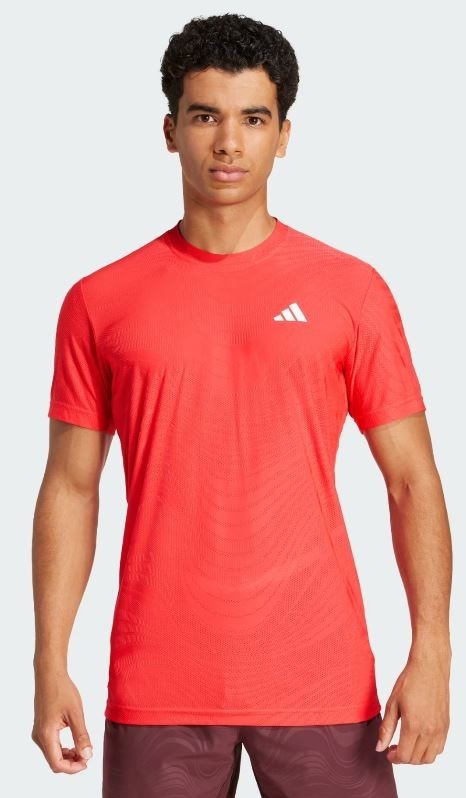 adidas Men's Climacool+ AIRCHILL FreeLift T-shirt JE3508 Size L Semi Lucid Red gallery