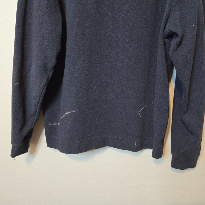 Nike Golf Dri Fit Gray Golf Quarter Zip Crew Neck Knit Men's Sweater Size L gallery
