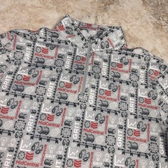 Fore Fathers Golf 1/4 Zip Pullover Mens Medium All Over Print Long Sleeve