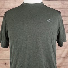 Greg Norman For Tasso Elba Shirt Mens M Green Short Sleeve Golf Athletic Top