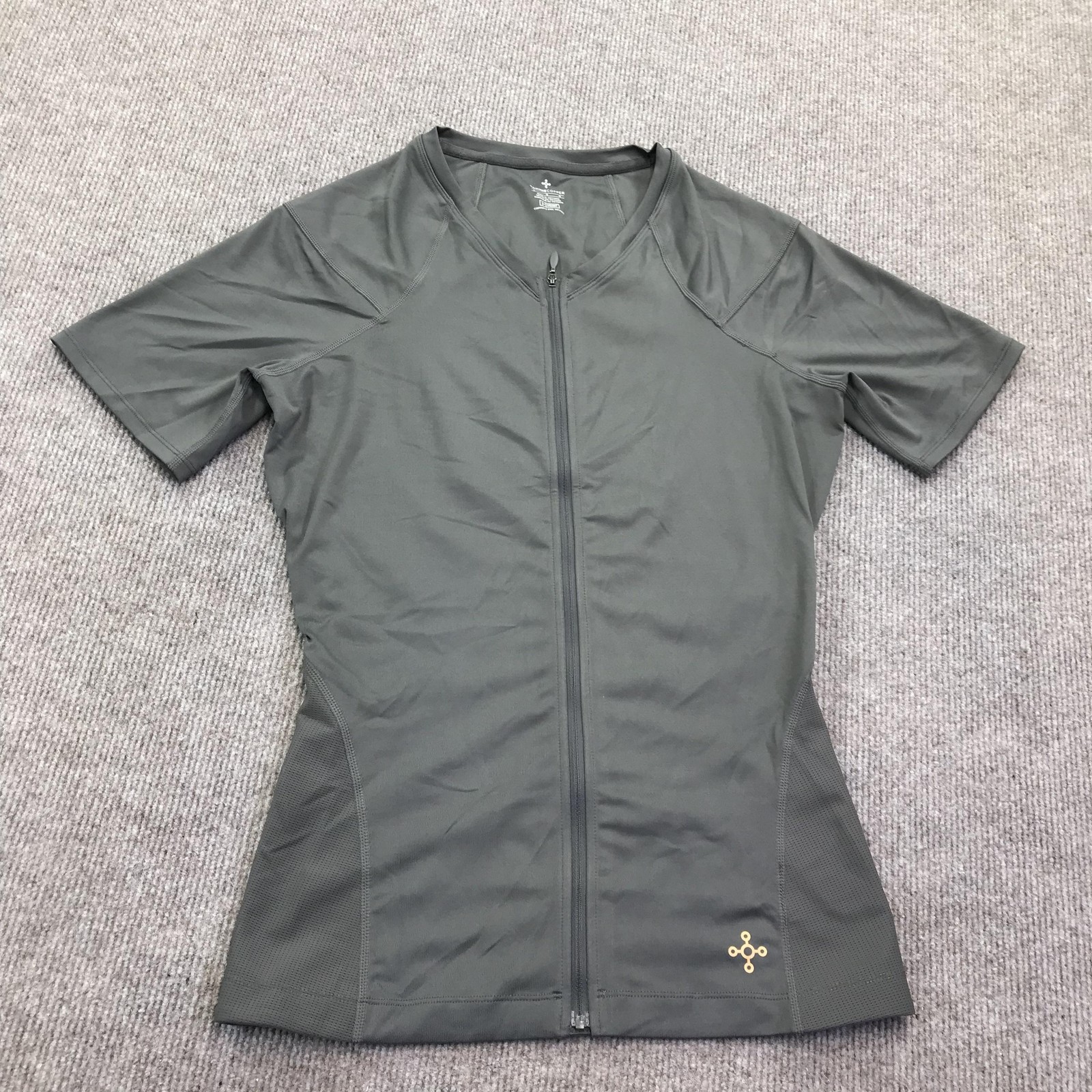 Tommie Copper Shirt Mens Large Gray Compression Zip Lower Back Support Top gallery