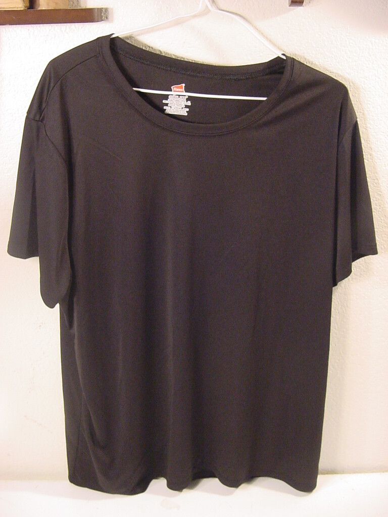 HANES COOL DRI WORKOUT TSHIRT T-SHIRT ACTIVEWEAR - BLACK MEN'S SIZE 3XL gallery