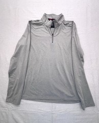 Gerry Long Sleeve 1⁄4 Zip Pullover Tan Performance Mens Size Large
