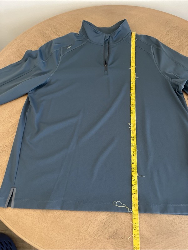 RHONE Rise 1/4 Zip Pullover Mens Large Performance Athletic Jacket Dark Teal gallery
