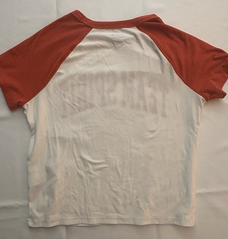Old Navy Active Cloud 94 Go-Dry Men's M Raglan Crew Tee White/Orange Logo gallery