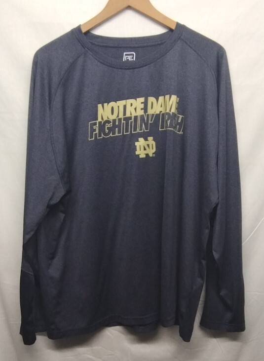 Pro Edge By Knights Apparel Mens 2XL "Notre Dame" Pullover Long Sleeve Dri Fit gallery