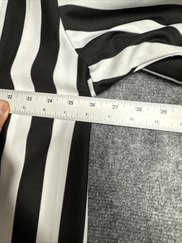 Rawlings Men’s Referee Jersey Black White Stripe V-Neck Official Shirt 2XL gallery