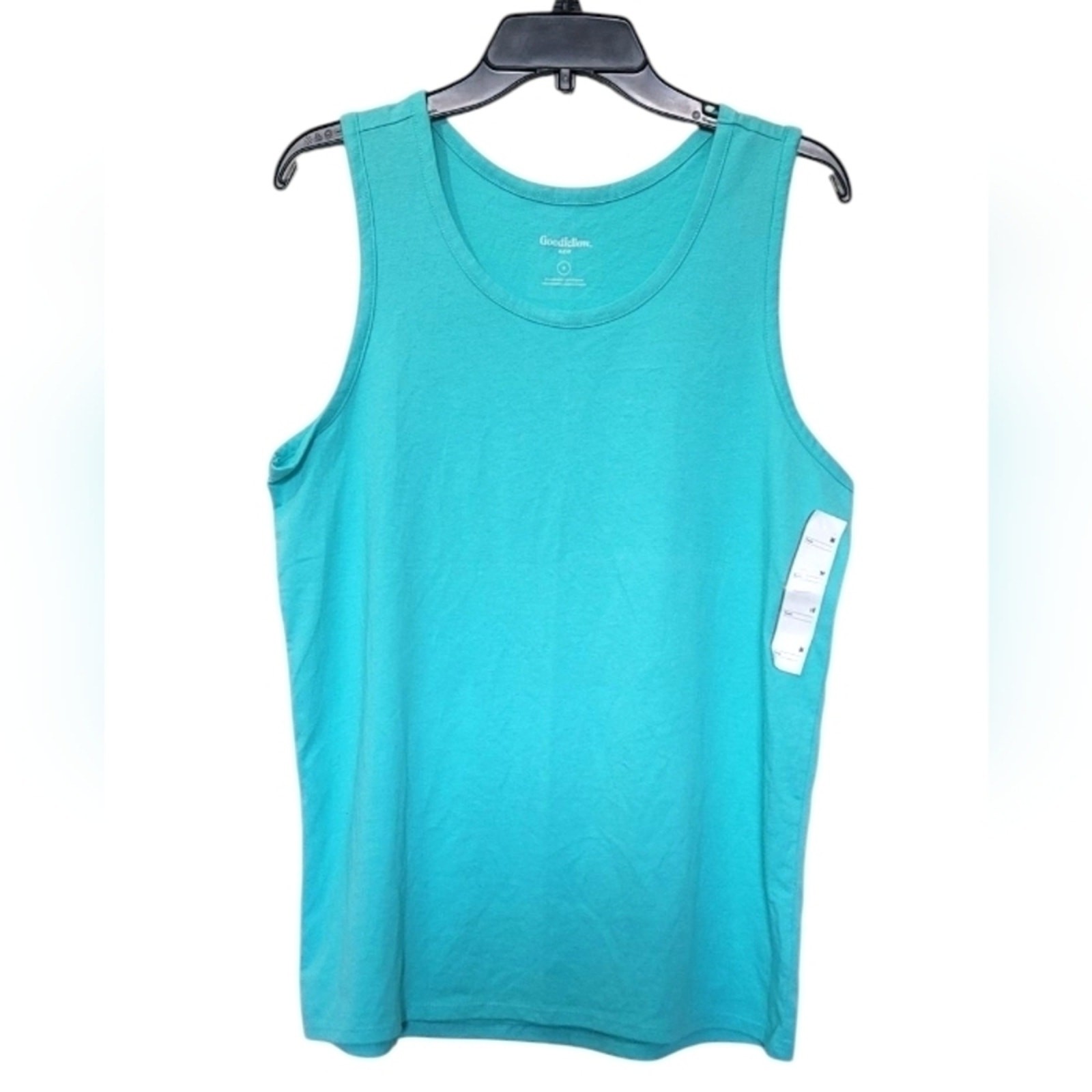 Teal Tank Top with Wide Straps and Relaxed Fit gallery