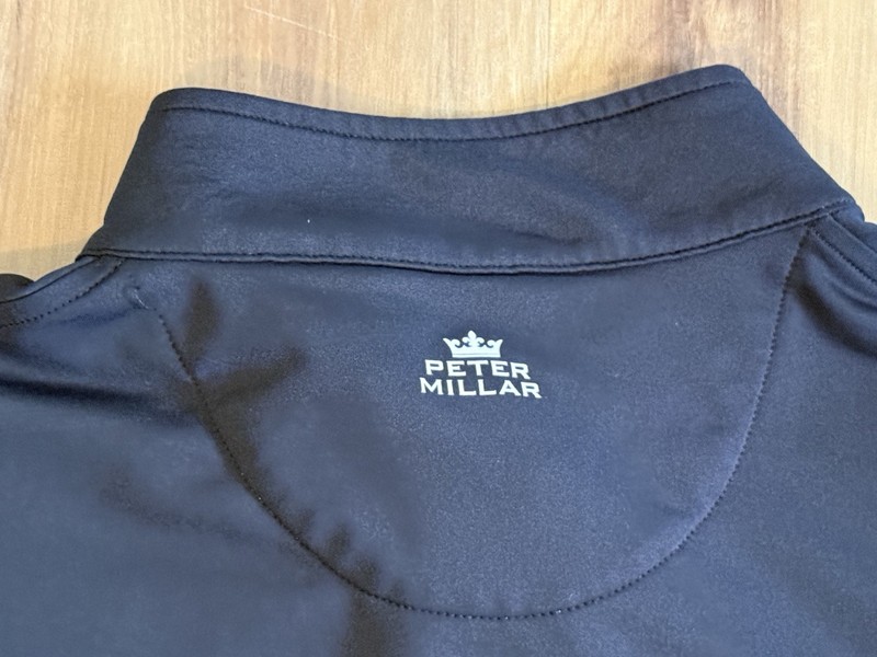 Peter Millar Men’s Perth Performance 1/4 Zip Pullover Size XL Black gallery