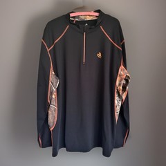 Legendary Pullover LONG Sleeve Shirt Camo Black Hunting Gear 1/4 Zip Men’s XL
