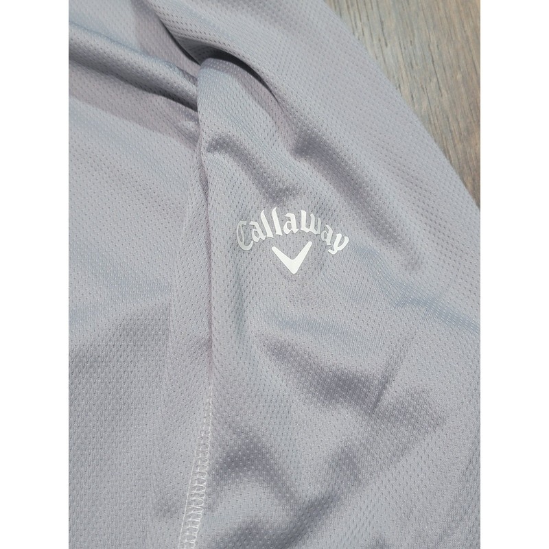 Callaway Mens XL Opti-Dri Gray Quarter Zip Pullover Golf Performance SU35543 gallery