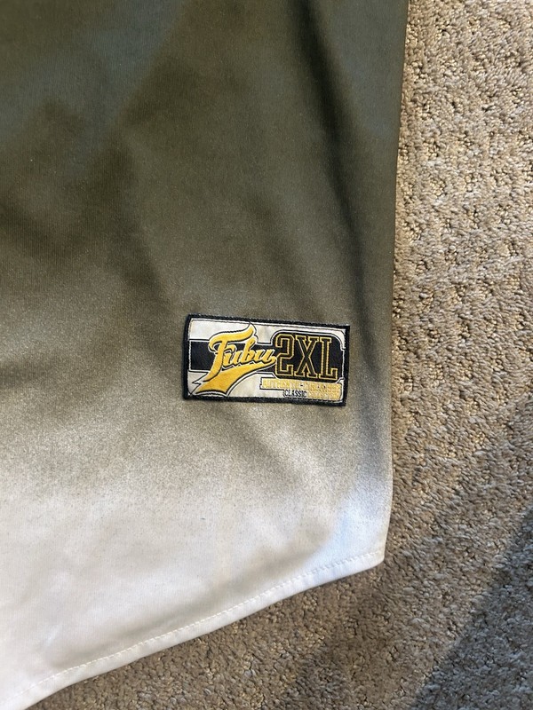 Vintage FUBU Jersey Mens XXL The Collection League 05 2005 BaseballBlue Yellow gallery
