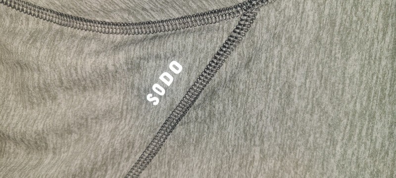 Mens SodoSolux L/S zip neck running shirt xxl grey gallery