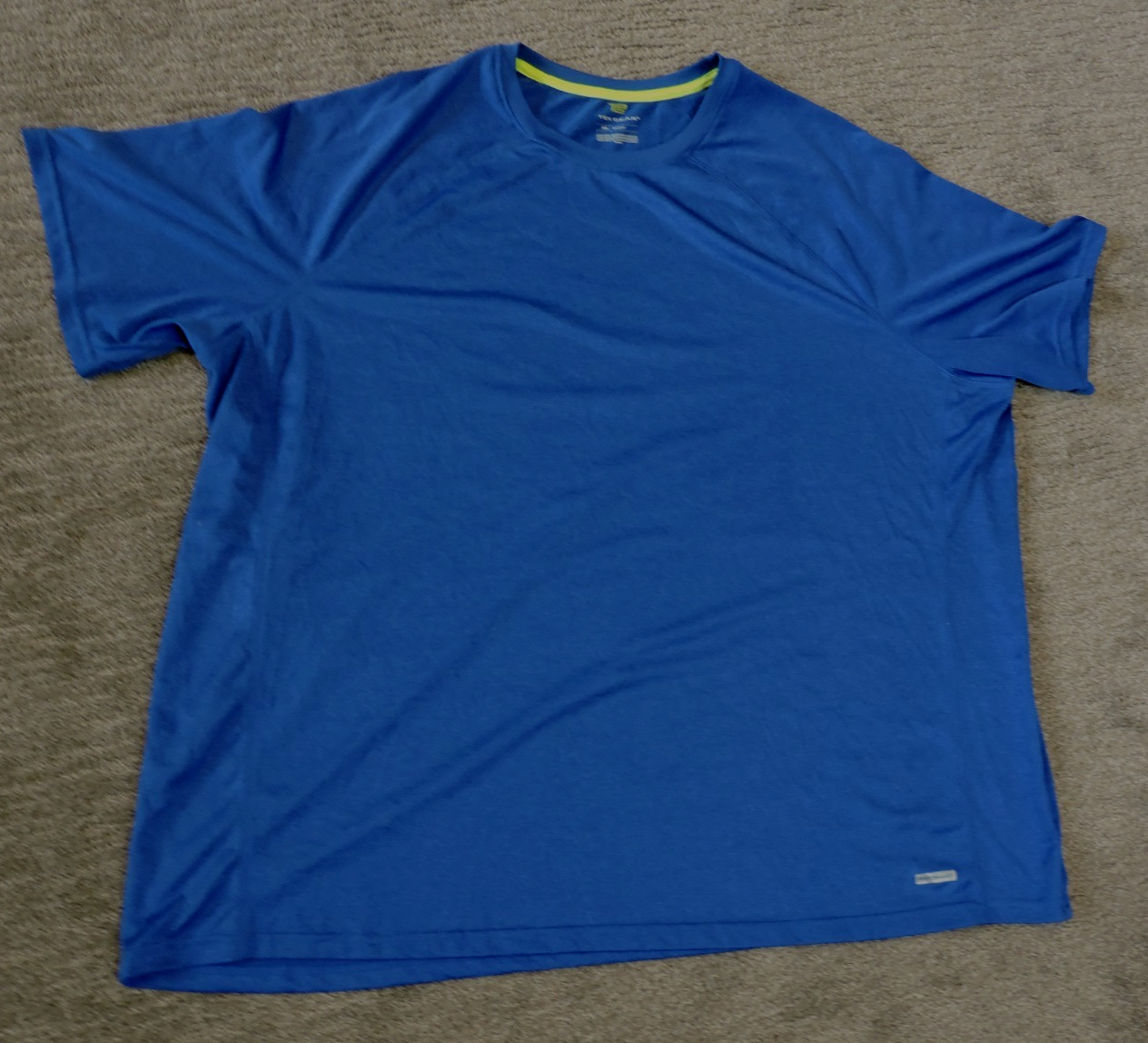 Tek Gear Performance Shirt Men SZ 3XB Blue Polyester Stretch Workout Athleisure gallery