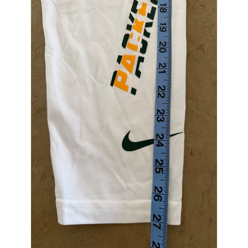 Nike Green Bay Packers NFL Dri-FIT Long Sleeve Shirt Mens Large White Football gallery