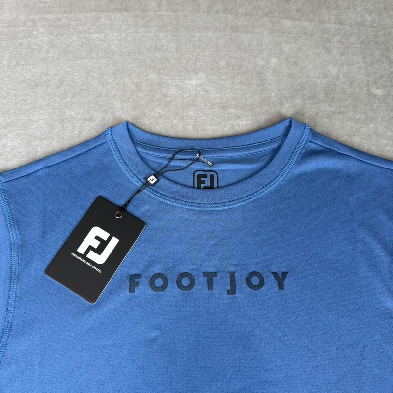 Footjoy FJ Workout Tee T-Shirt Mens Small Ink Blue Stretch Training Golf $65 NWT gallery