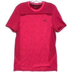 Under Armour Fitted Pink Athletic Shirt Mens M Athleisure Activewear Athletic