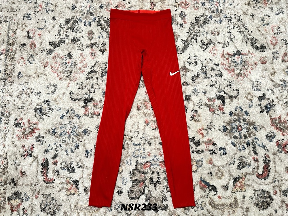 NIKE PRO ELITE 2023 FULL TIGHTS RED DX9059-000 TRACK & FIELD RUNNING SIZE XS