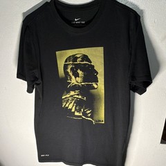 Nike Dri-FIT Men’s M Black/Gold Athletic Fit Polyester LeBron Graphic Tee