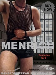 MANSTORE M607 FREAK TANK TOP. BLACK SMALL NWT🌈GAY NASTY PIG GREGG HOMME RUFSKIN