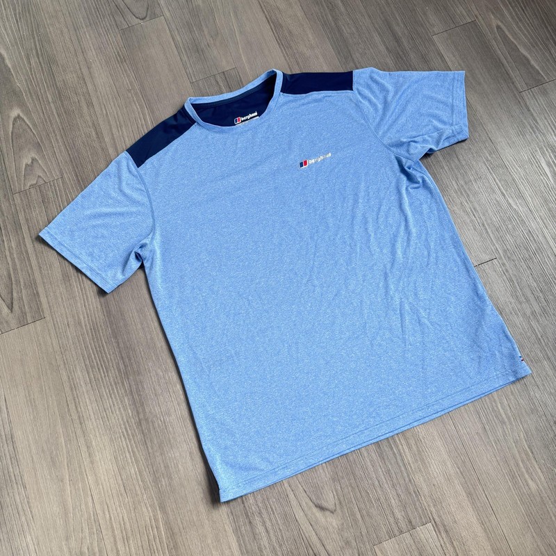 Berghaus Shirt Mens XL Blue Argentium Colorblock Athletic Hiking Tee Outdoor gallery