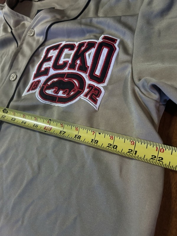 Ecko Jersey Large Baseball Button Hip Hop Street Wear Y2K gallery