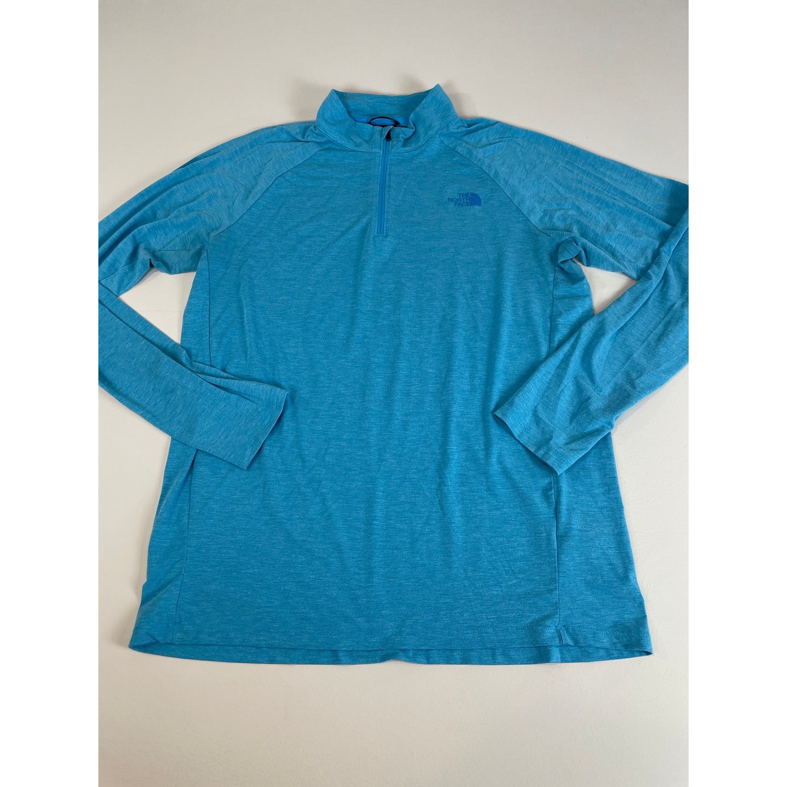 The North Face Sunriser 1/4 Zip Light Blue Pullover Men’s L Lightweight Top gallery