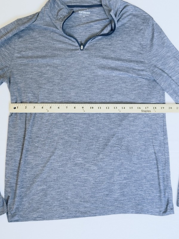 J.Crew Performance Quarter Zip Pullover Men’s Medium Gray Athletic Golf Stretch gallery