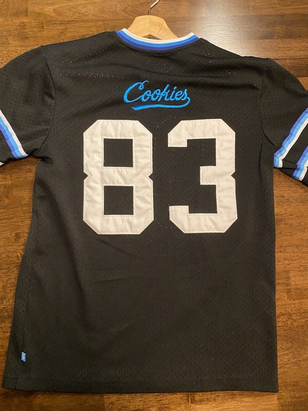 Cookies Put in Work Football Jersey Black Small #83 Embroidered gallery