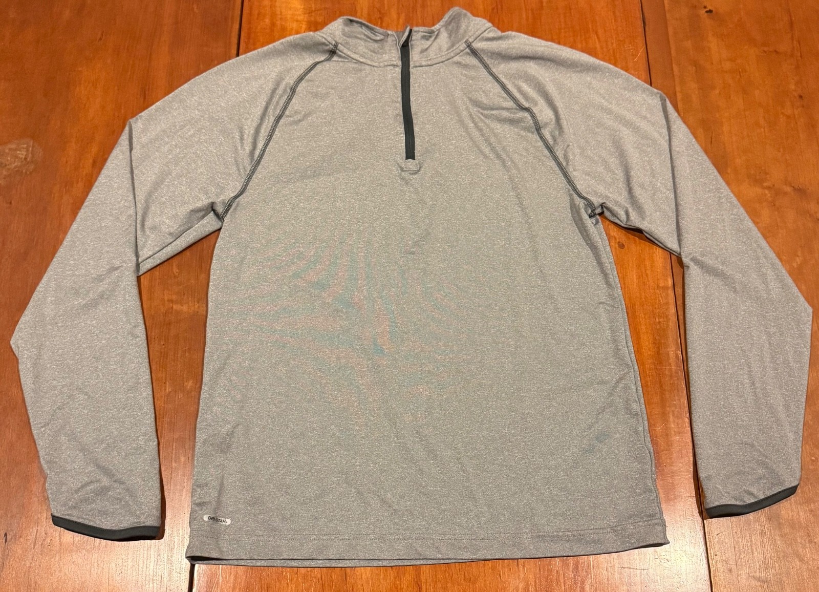 Starter Training-Fit Quarter Zip Shirt Mens S Grey Dri-Star Athletic Top gallery