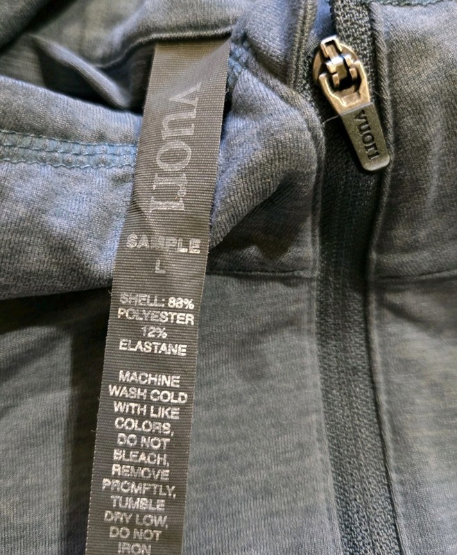 Vuori Ease Performance Zip 2.0 Pullover Shirt Men’s light Blue Sz L Sample Tag gallery